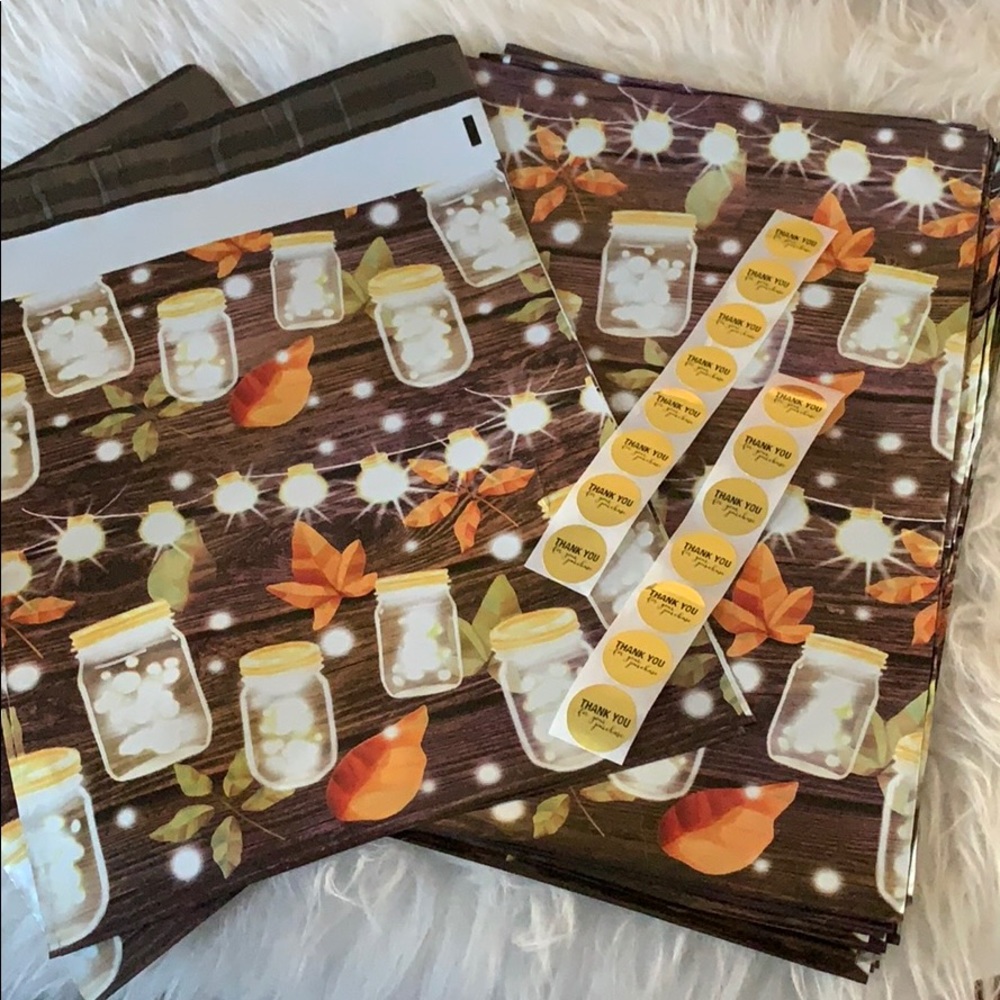🆕🌹2/$20🌹 Mason Jars Poly Mailer Shipping Set New!